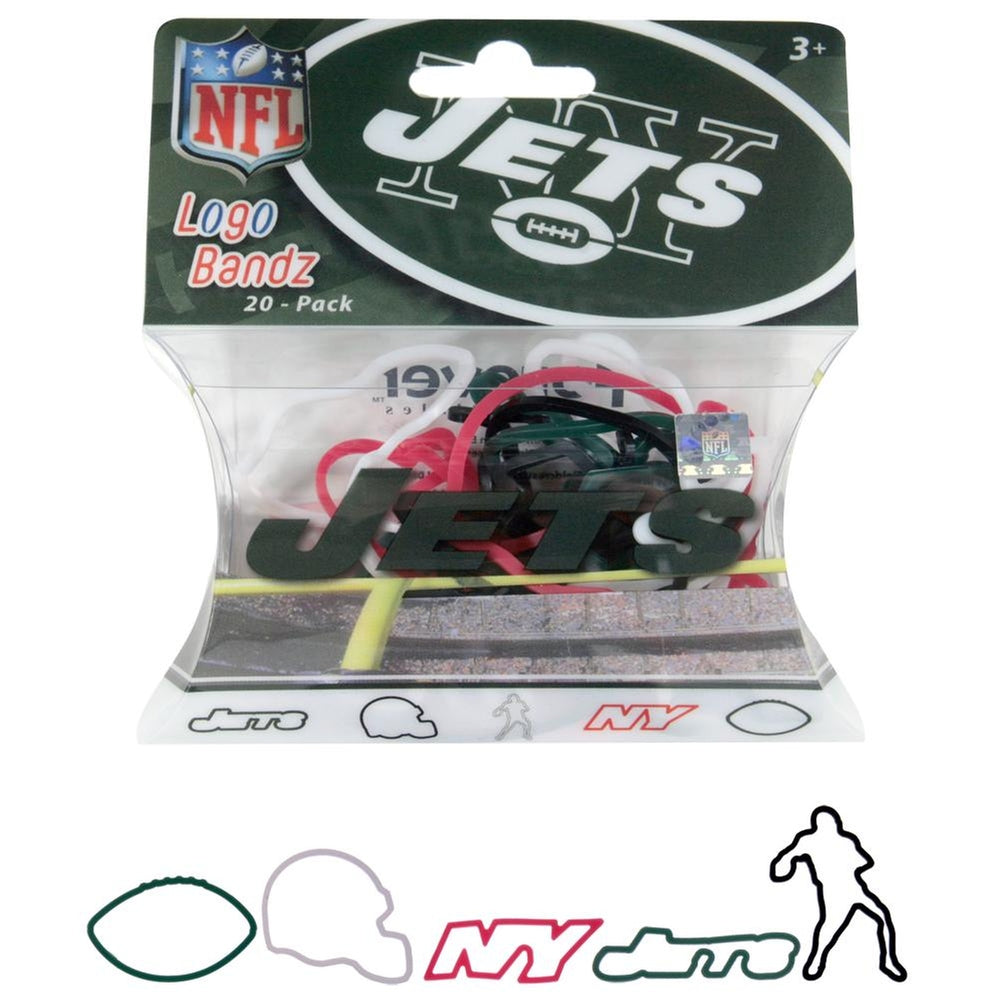New York Jets - Icons Set Two Logo Bandz Silly Bandz Old Glory OS Multi