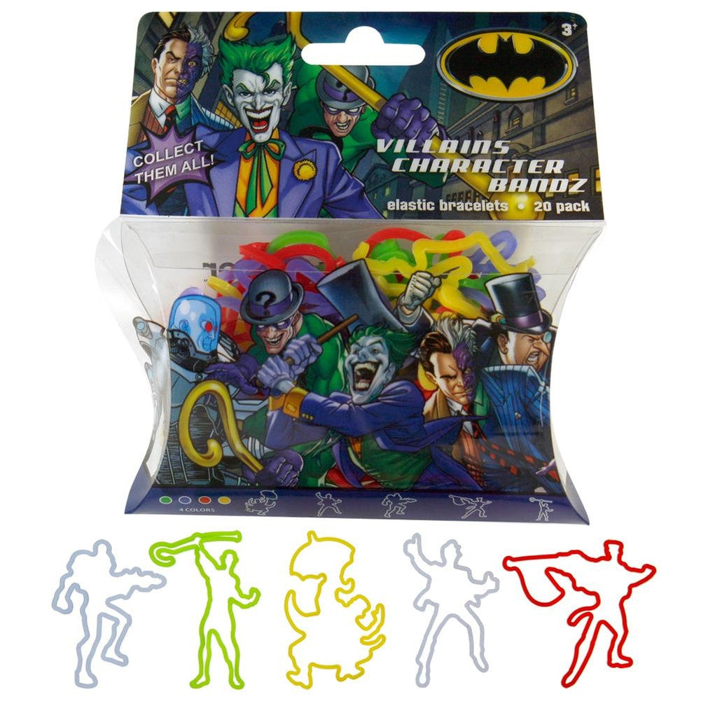 Batman - Villians Logo Bandz Silly Bandz Old Glory OS Colorless