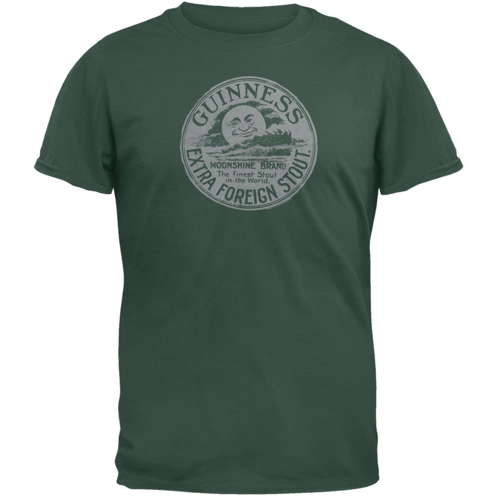 Guinness - Moonshine Brand Soft T-Shirt Men's T-Shirts Guinness SM Dark Green