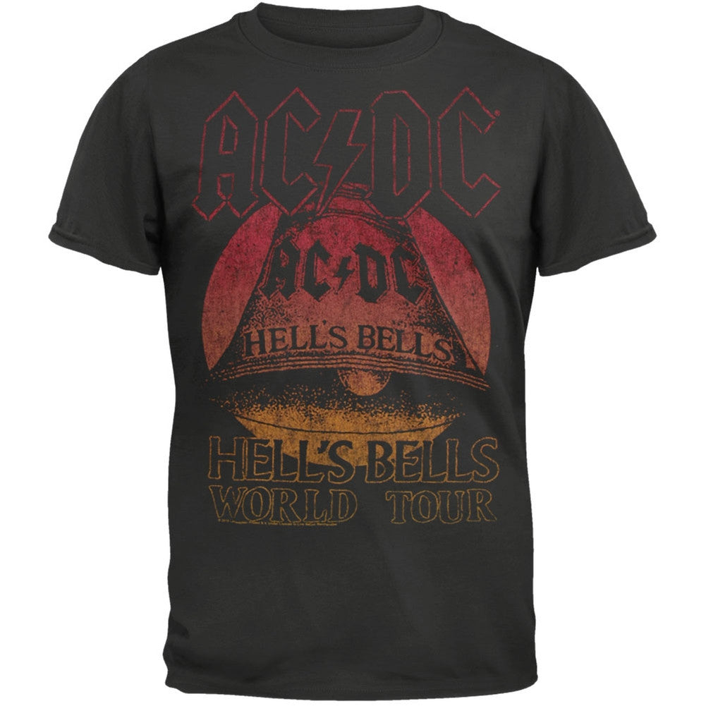 AC/DC - Hells Bells World Tour Soft T-Shirt Men's T-Shirts AC/DC SM Black