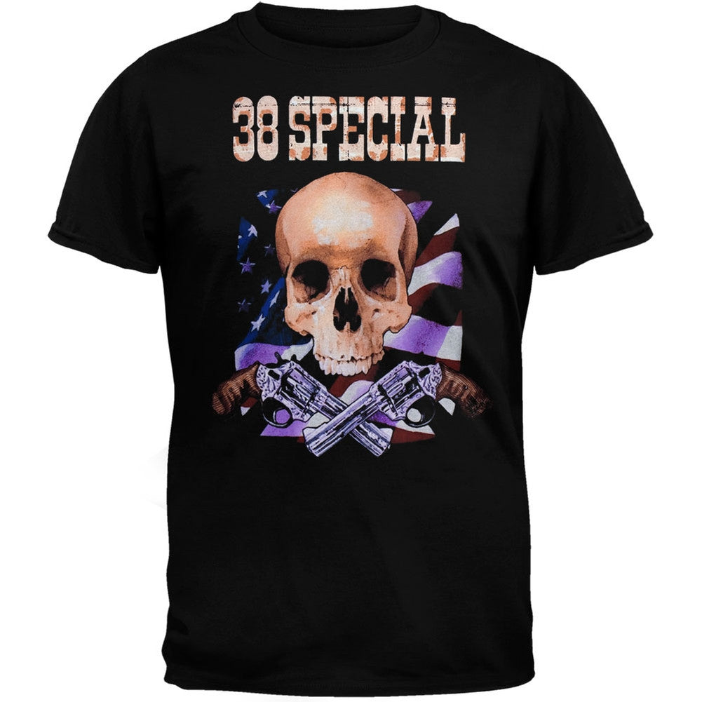 .38 Special - Skull Flag Guns 07 Tour T-Shirt Men's T-Shirts .38 Special