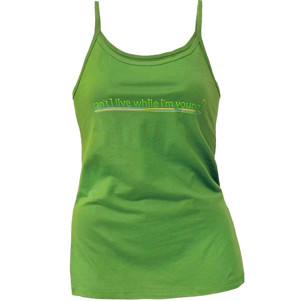 Little Hippie - Can't I Live Juniors Tank Top Juniors Tank Tops Little Hippie
