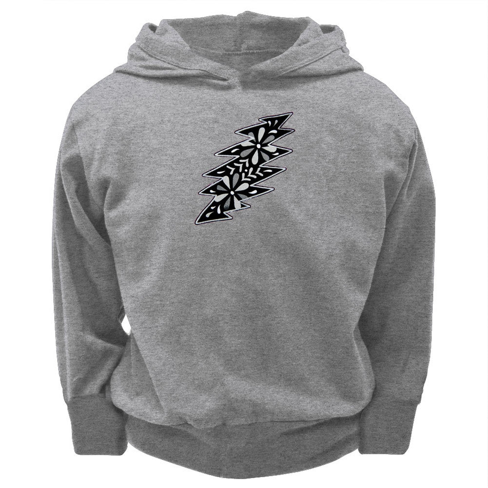 Grateful Dead - Black and White Calaveras Toddler Hoodie Toddler Hoodies Grateful Dead 2T Grey