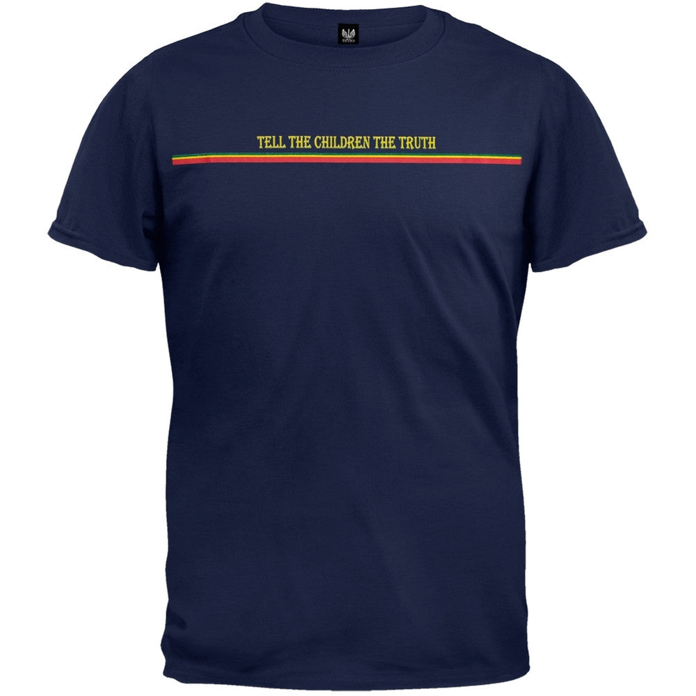 Little Hippie - Tell The Children Navy Adult T-Shirt Men's T-Shirts Little Hippie 4XL Dark Blue