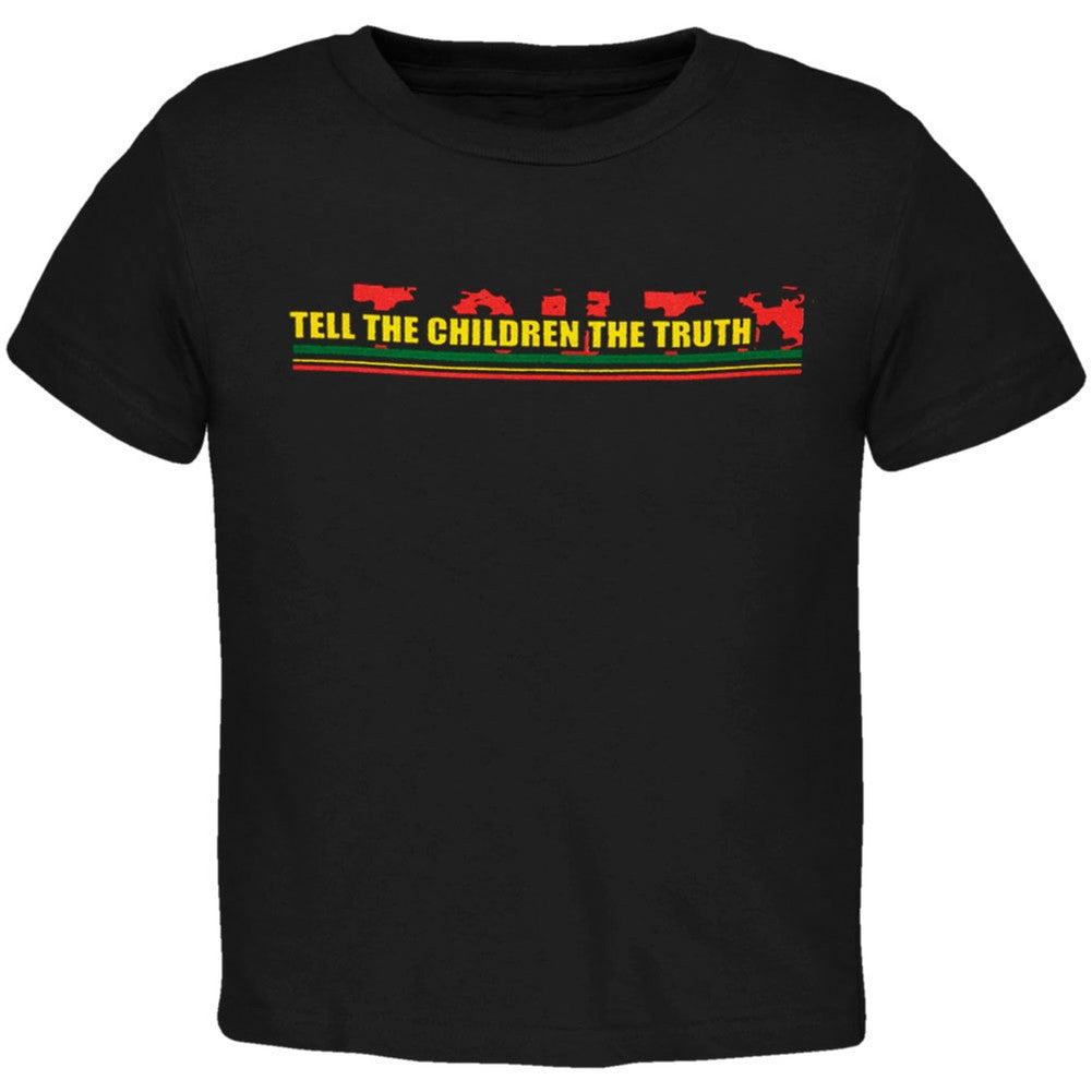 Little Hippie - Tell The Children Black Toddler T-Shirt Toddler T-Shirts Little Hippie 2T Black