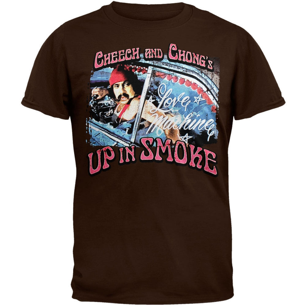 Cheech And Chong - Retro T-Shirt Men's T-Shirts Cheech and Chong SM Brown