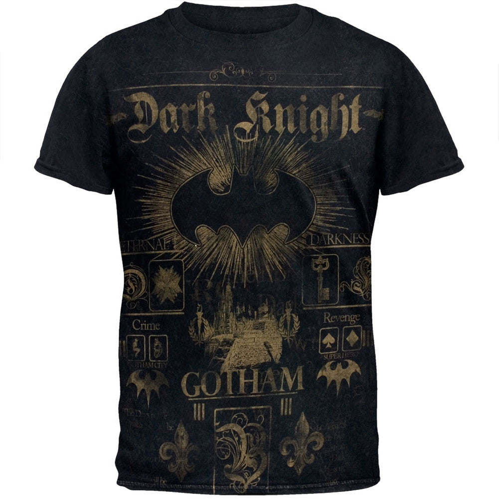 Batman - Bat Sunday Soft T-Shirt Men's T-Shirts Batman SM Black
