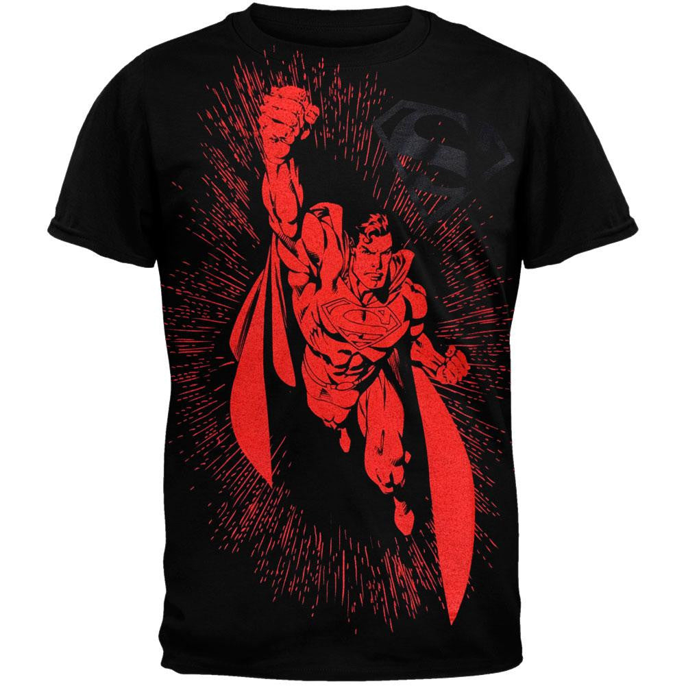 Superman - Train Youth T-Shirt Youth T-Shirts Superman LG Black