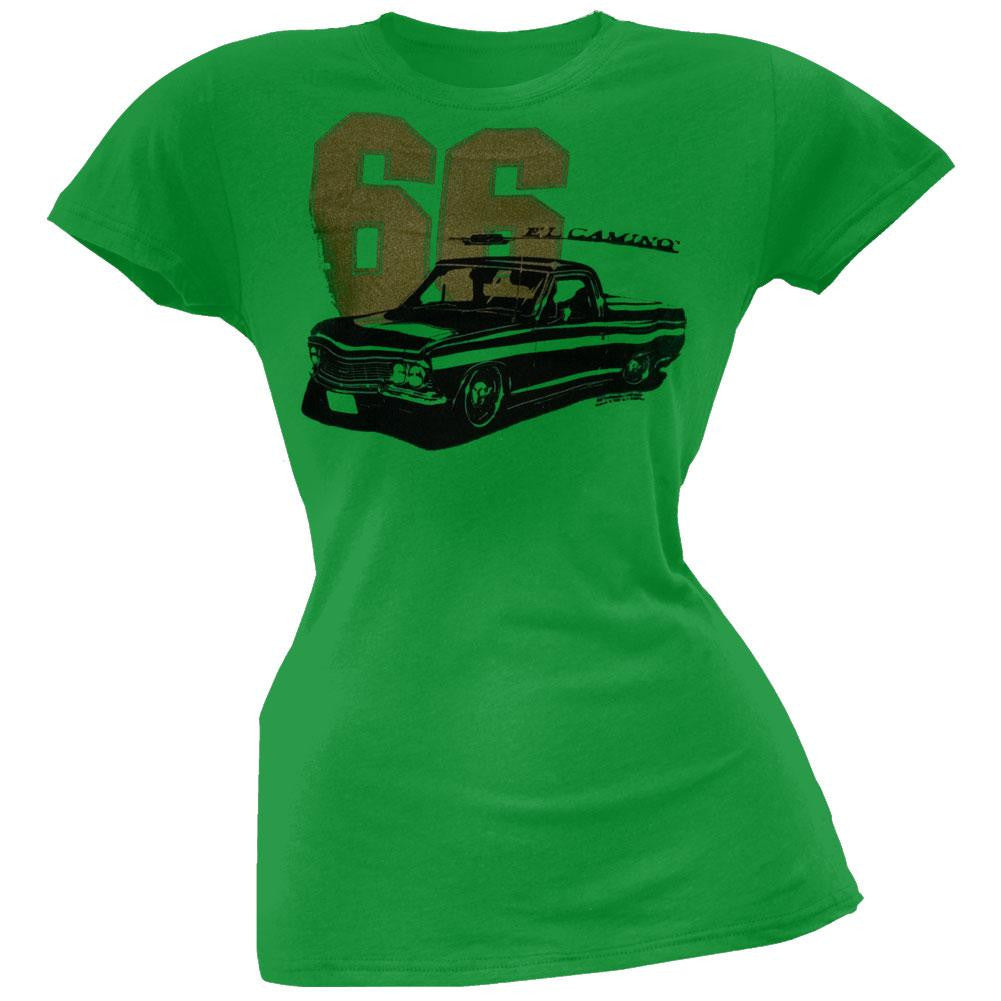 Chevrolet - 66 Camino Juniors T-Shirt Juniors T-Shirts Chevrolet LG Green