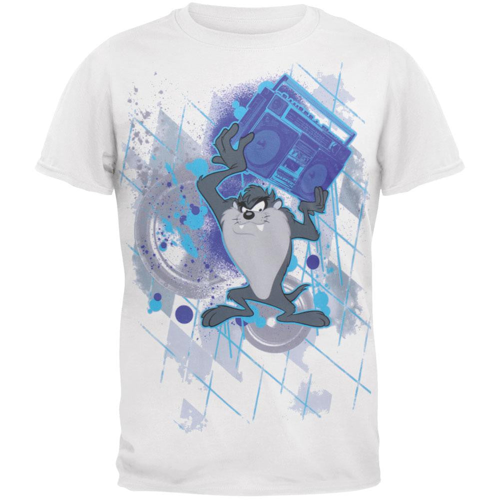 Looney Tunes - Taz Box Youth T-Shirt Youth T-Shirts Looney Tunes LG White