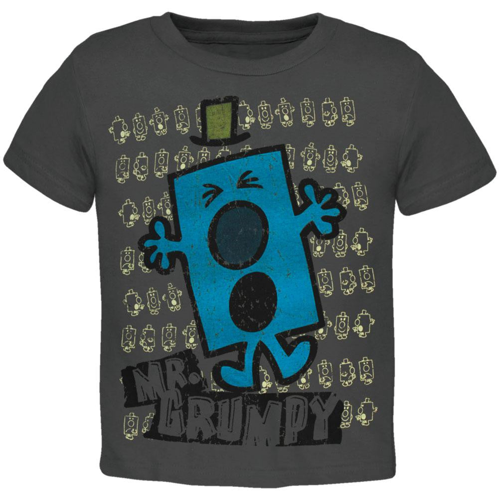 Mr. Men - Mr. Grumpy Faces Juvy T-Shirt Juvenile T-Shirts Mr. Men & Little Miss J4 Grey
