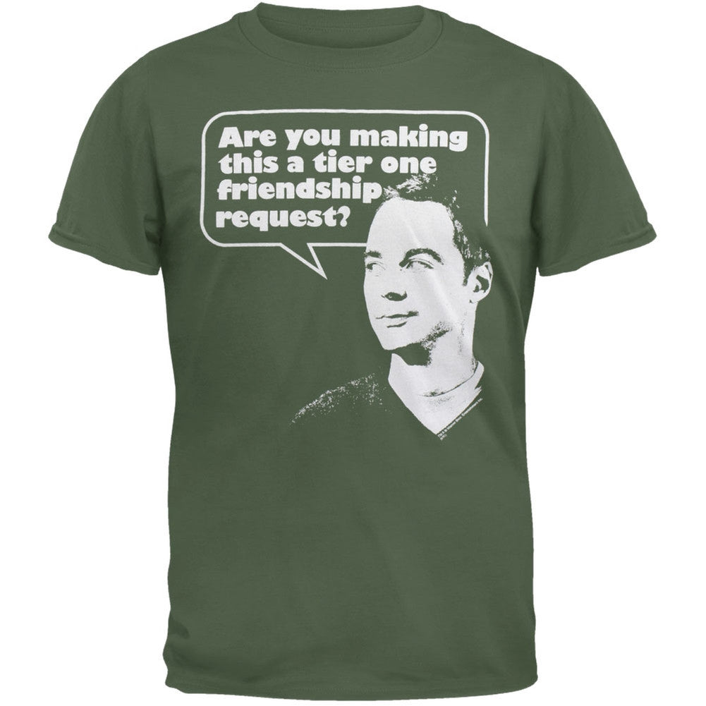 Big Bang Theory - Tier One T-Shirt Men's T-Shirts Big Bang Theory 2XL Dark Green