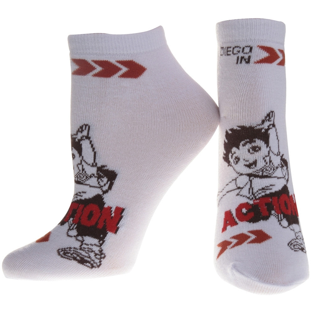 Go Diego Go - Action White Socks Youth Socks Go Diego Go 8.5 White