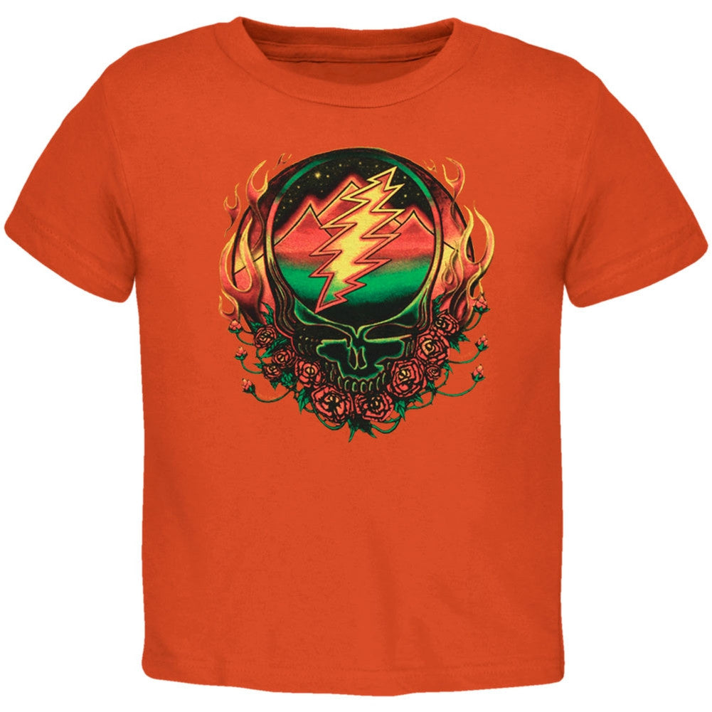 Grateful Dead - Scarlet Fire SYF Orange Toddler T-Shirt Toddler T-Shirts Grateful Dead