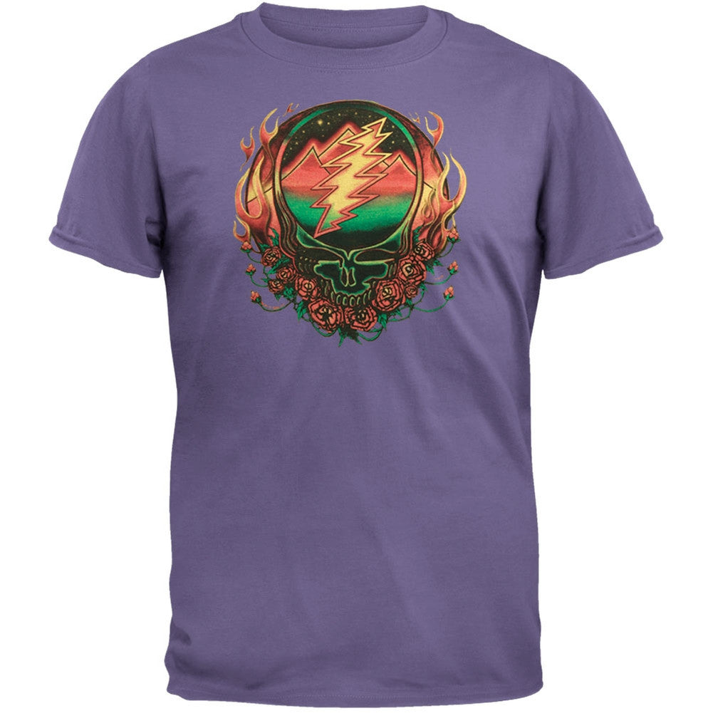 Grateful Dead - Scarlet Fire SYF Purple Adult T-Shirt Men's T-Shirts Grateful Dead