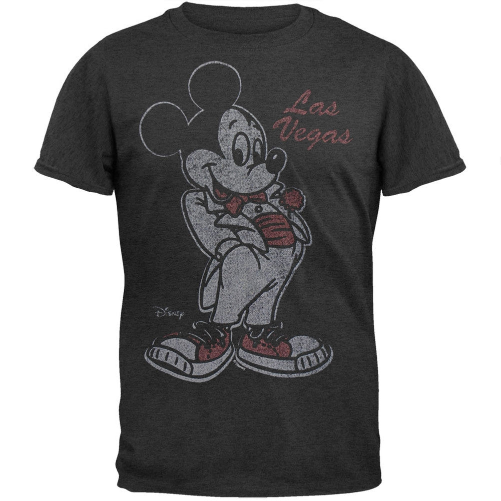 Mickey Mouse - Vegas Mickey Soft T-Shirt Men's T-Shirts Mickey Mouse LG Black