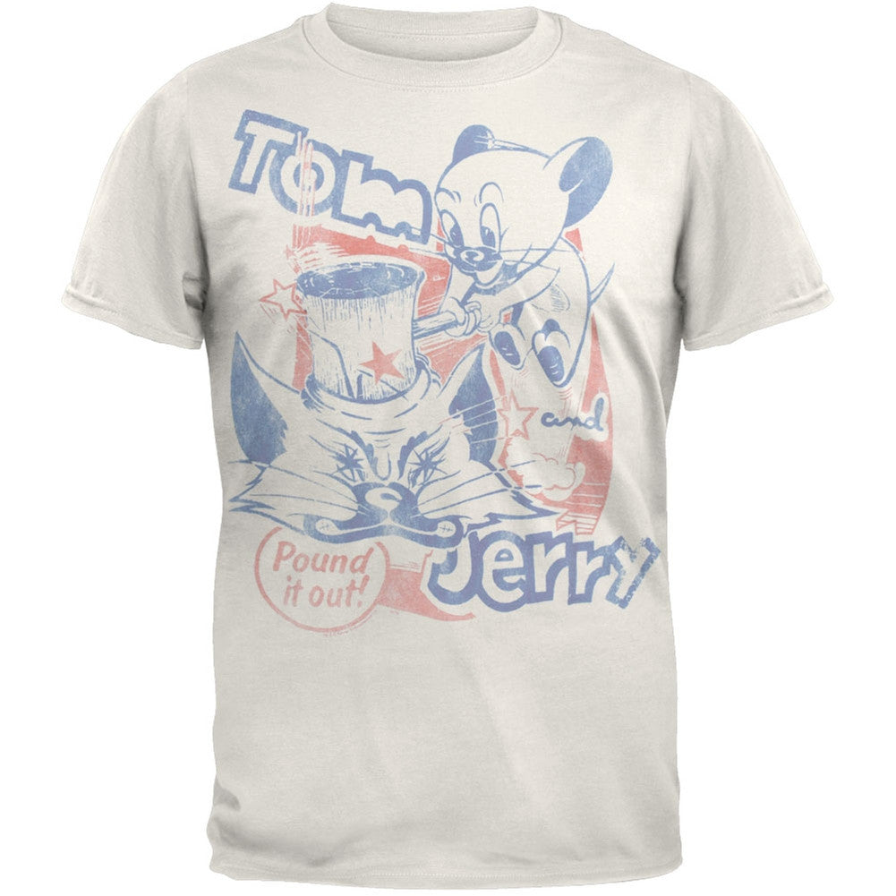 Tom & Jerry - Pound It Out Soft T-Shirt Men's T-Shirts Tom & Jerry