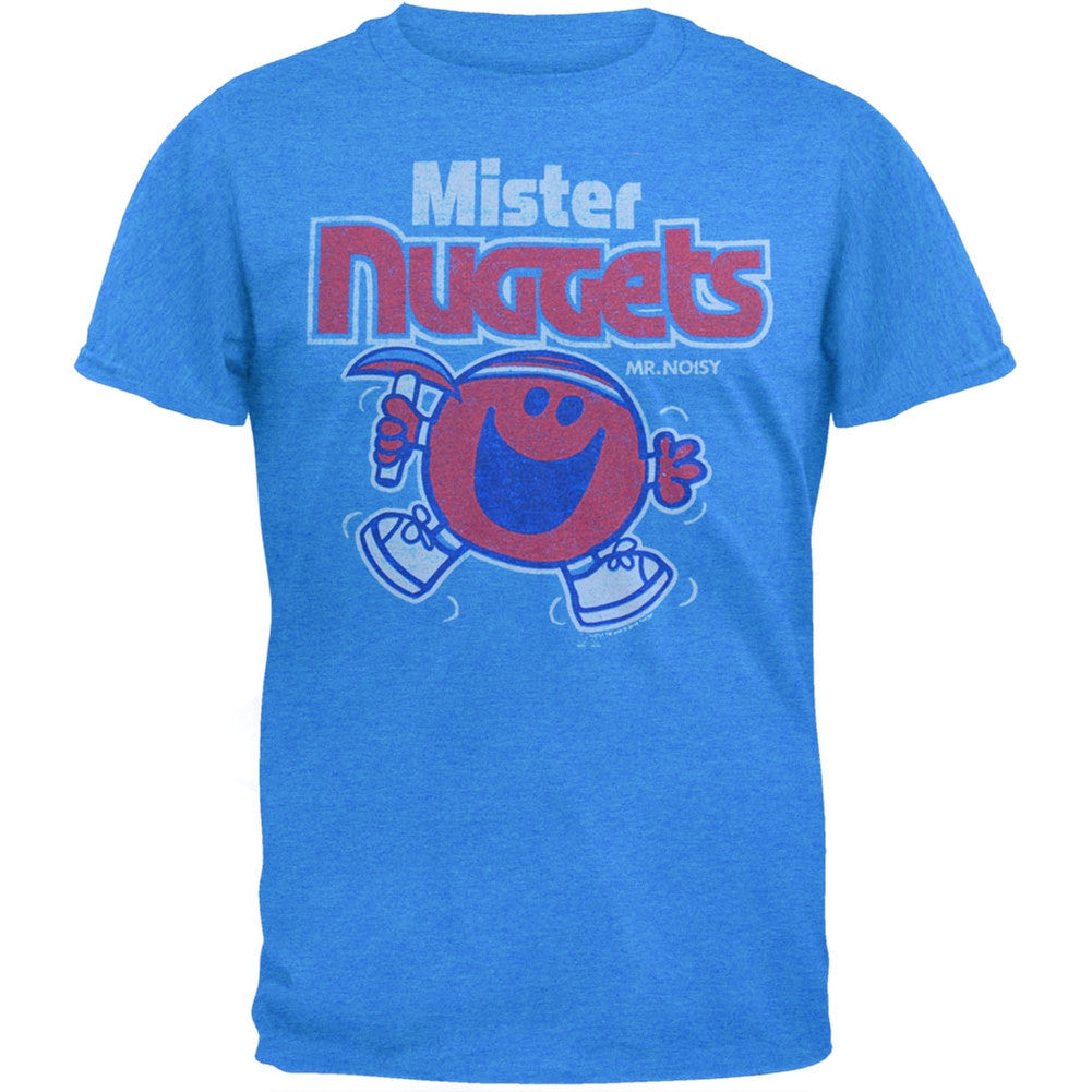 Mister NBA - Mister Nuggets Soft T-Shirt Men's T-Shirts Mr. Men & Little Miss SM Light Blue