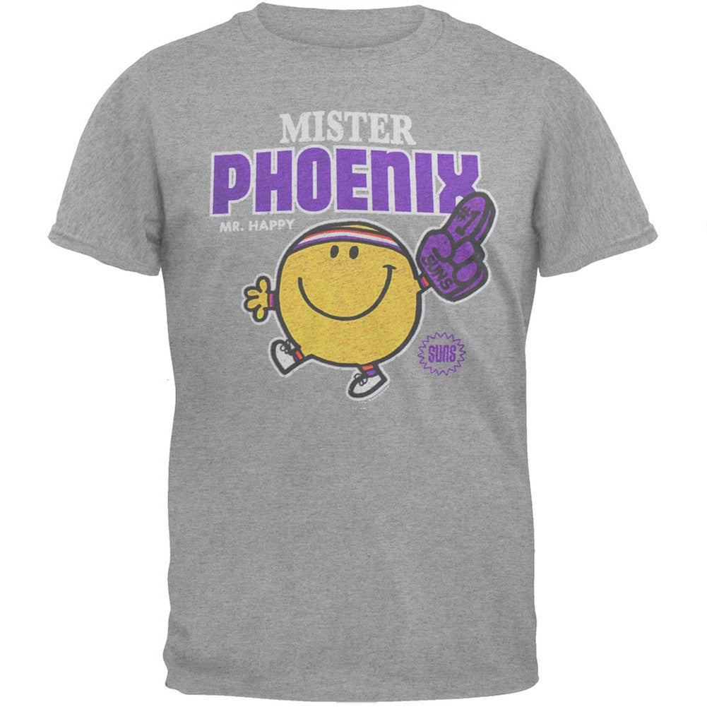 Mister NBA - Mister Phoenix Soft T-Shirt Men's T-Shirts Mr. Men & Little Miss SM Grey