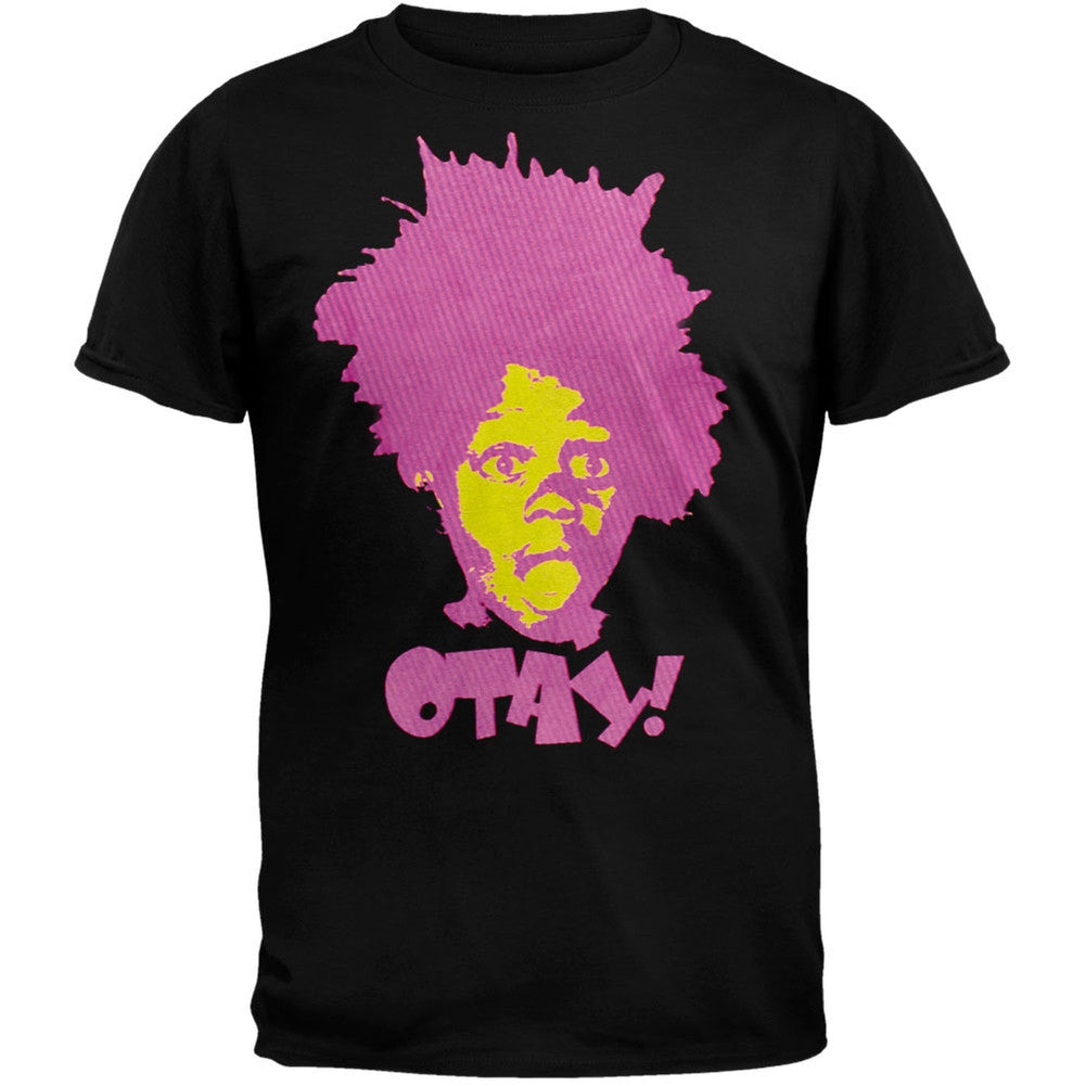 Buckwheat - Neon Otay Soft T-Shirt Men's T-Shirts Little Rascals SM Black