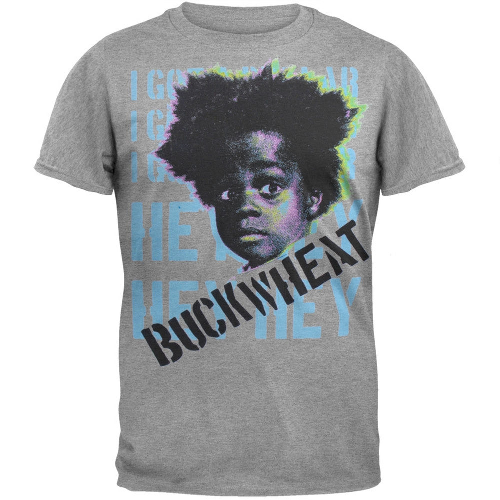 Buckwheat - Psychedelic Soft T-Shirt Men's T-Shirts Little Rascals SM Grey