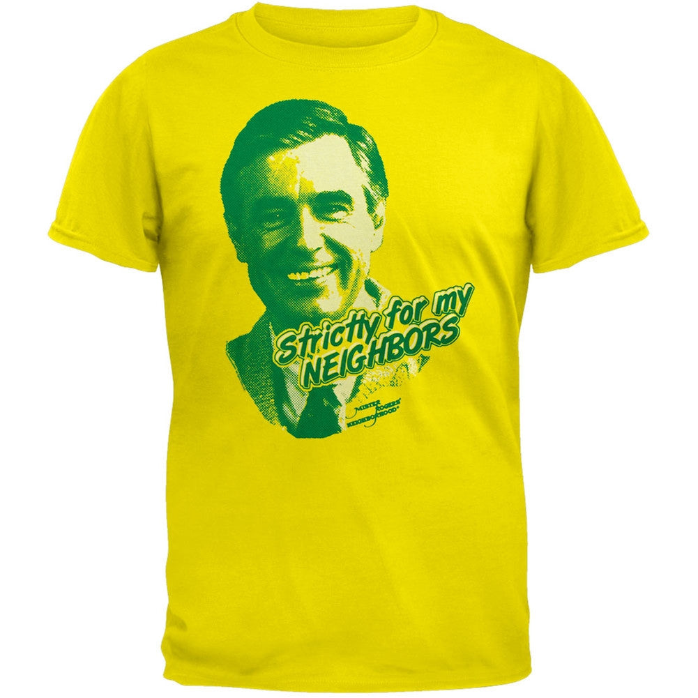 Mr. Rogers - For My Neighbors Soft T-Shirt Men's T-Shirts Mr. Rogers SM Yellow