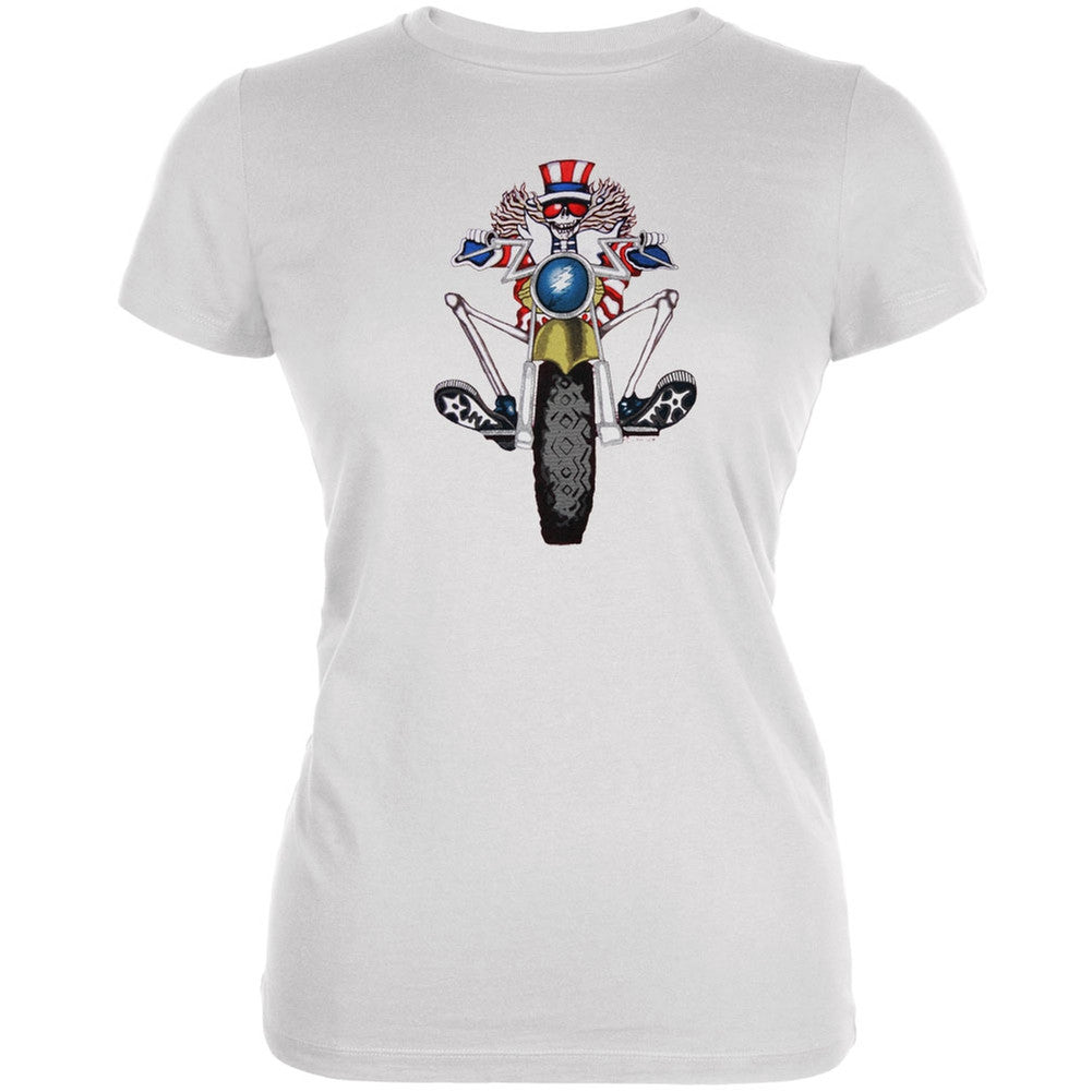 Grateful Dead - Psycle Sam Juniors T-Shirt Juniors T-Shirts Grateful Dead XL White