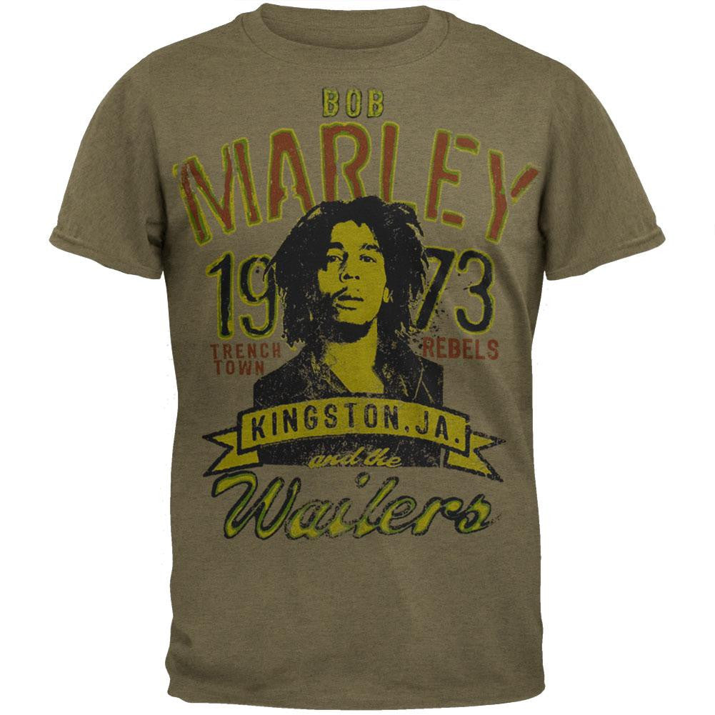Bob Marley - Kingston Sheer Soft T-Shirt Men's T-Shirts Bob Marley SM Beige
