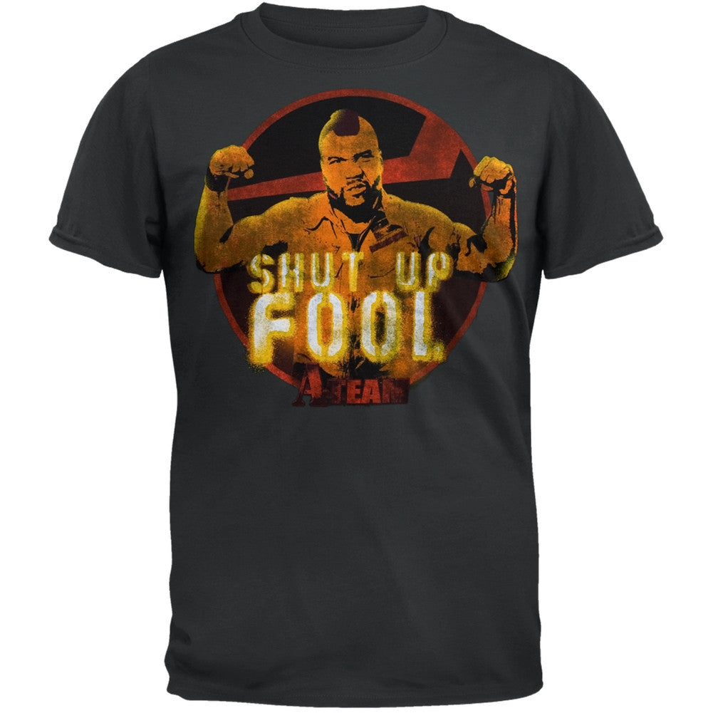 A-Team - Shut It Soft T-Shirt Men's T-Shirts A-Team SM Grey