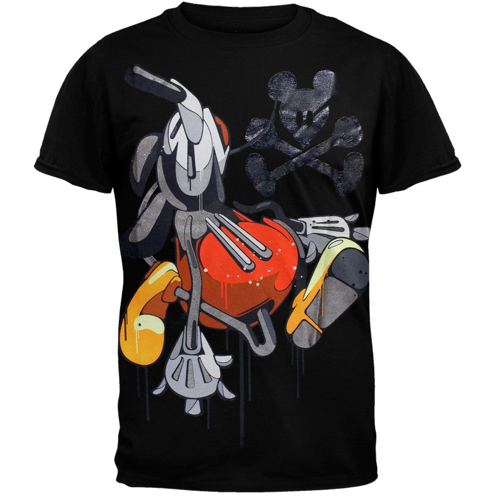 Mickey Mouse - Acid Drip Soft T-Shirt Men's T-Shirts Mickey Mouse 2XL Black