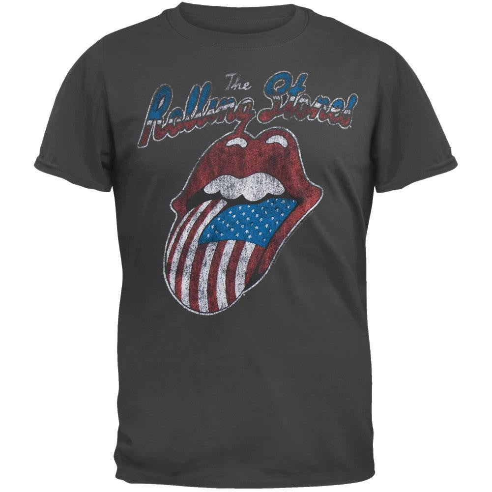 Rolling Stones - Tour Of America T-Shirt Men's T-Shirts Rolling Stones SM Black