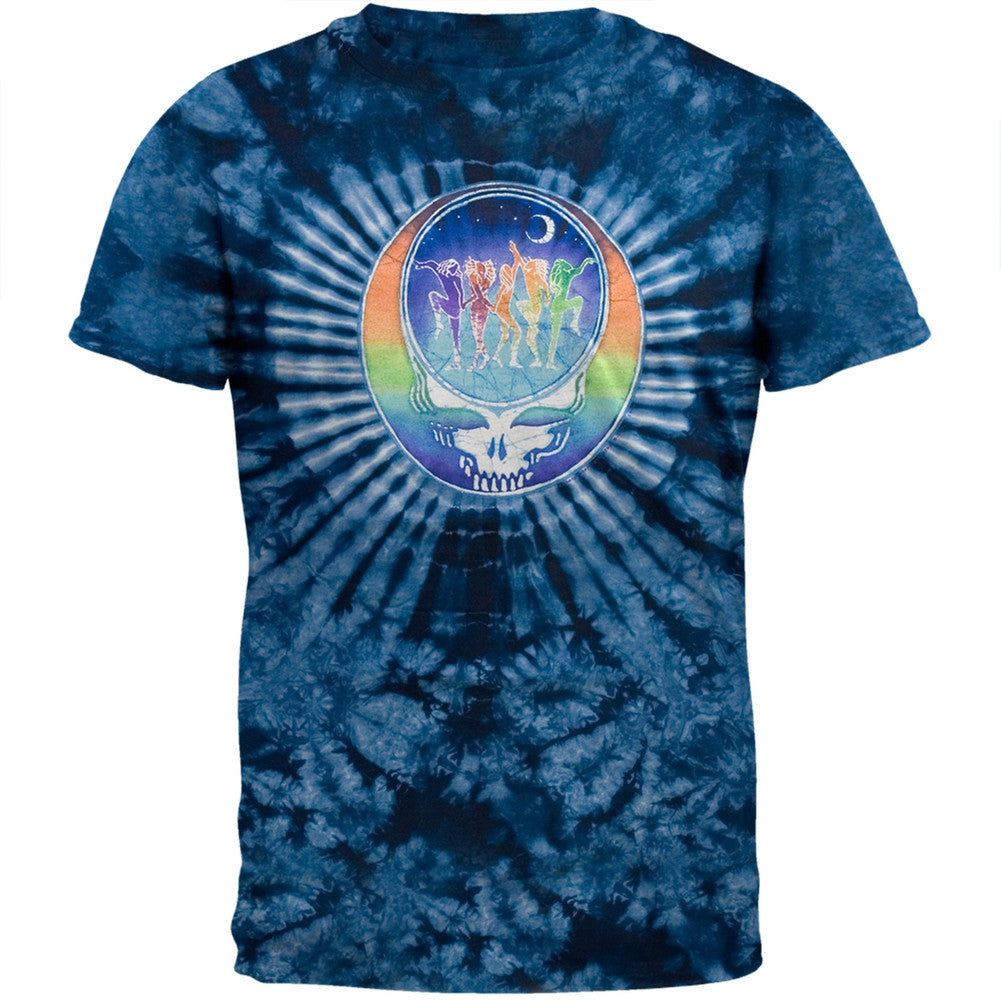 Boston Red Sox - Logo Burnout Rainbow Tie Dye Juniors T-Shirt