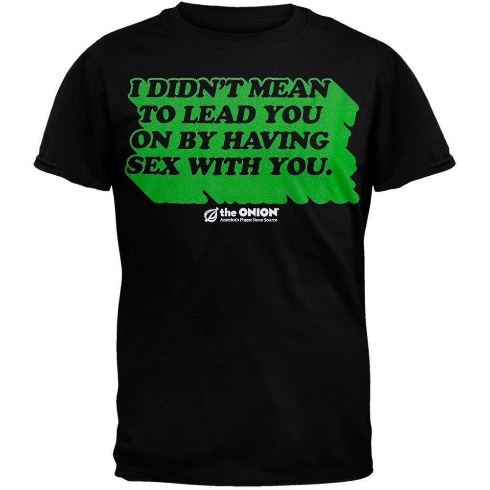 The Onion - Lead You On T-Shirt Men's T-Shirts The Onion SM Black