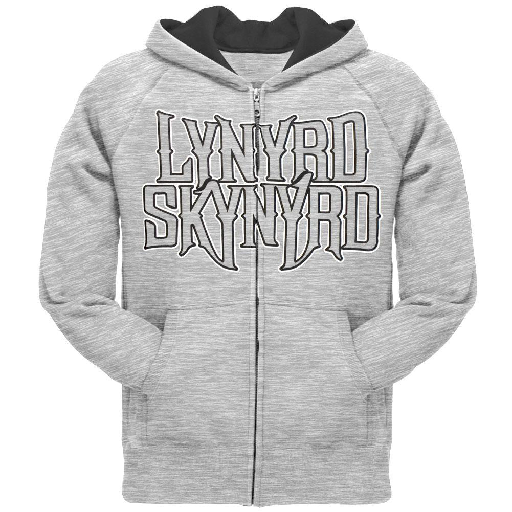 Lynyrd Skynyrd Southern Soul Mens Zip Hoodie Men's Hoodies Lynyrd Skynyrd XS Grey