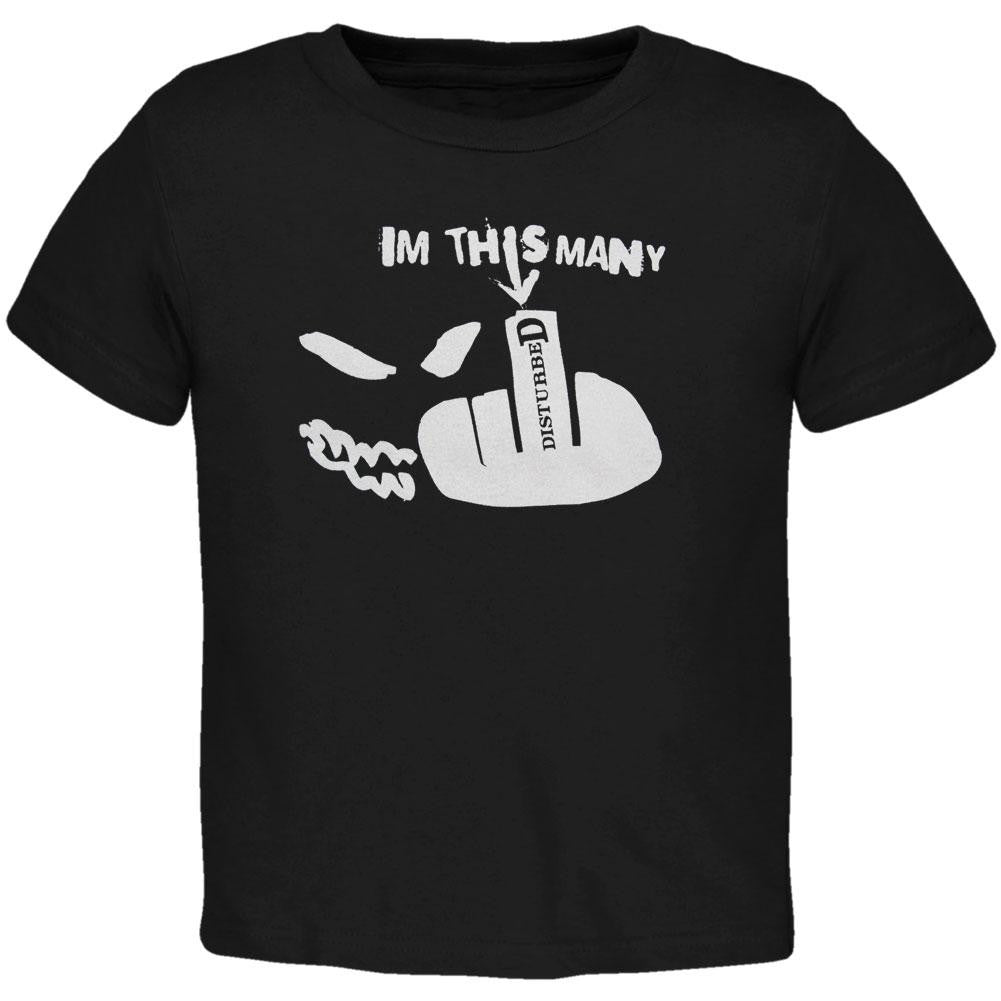 Disturbed - This Many Toddler T-Shirt Toddler T-Shirts Disturbed 2T Black