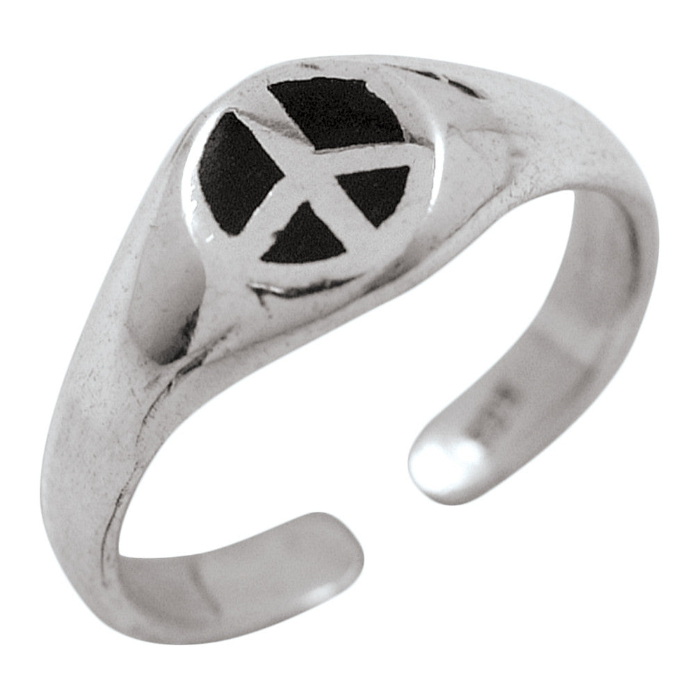 Toe Ring - Peace Sign Toe Rings Old Glory