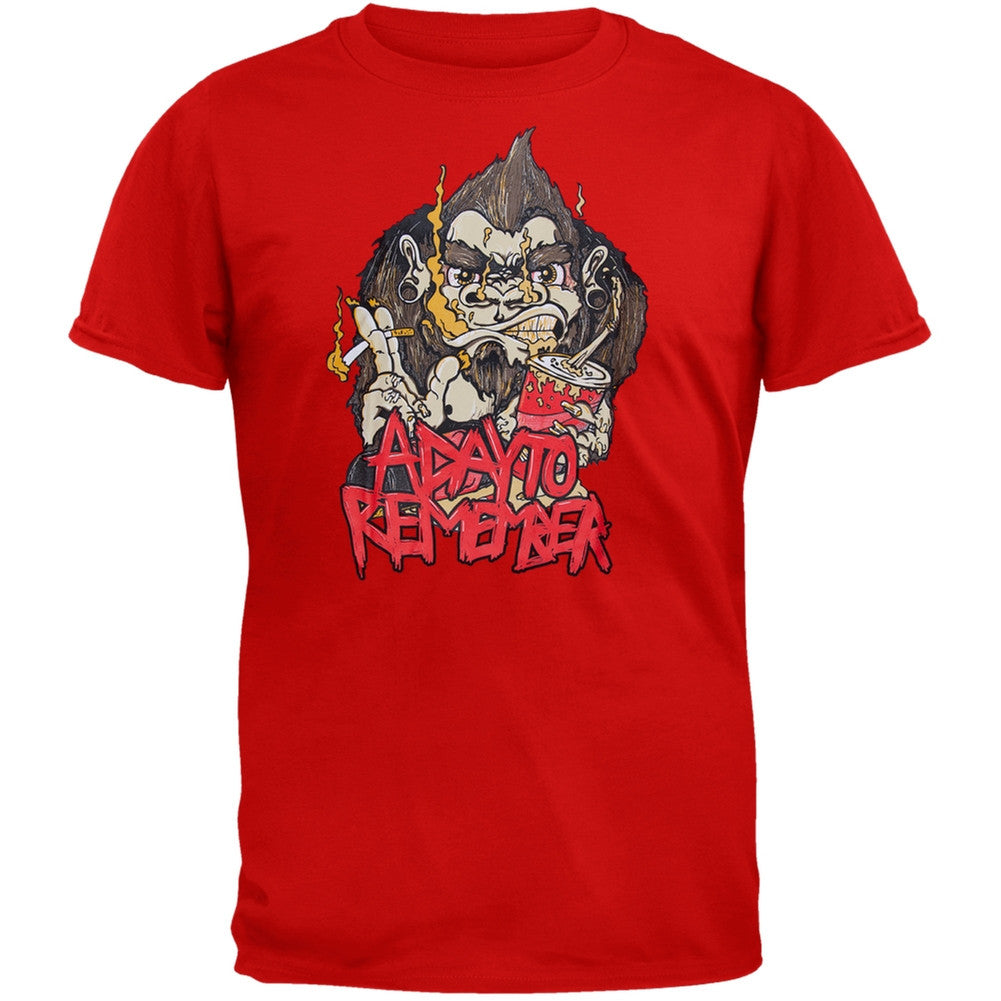 A Day To Remember - Soda Pop Ape T-Shirt Men's T-Shirts A Day To Remember SM Red