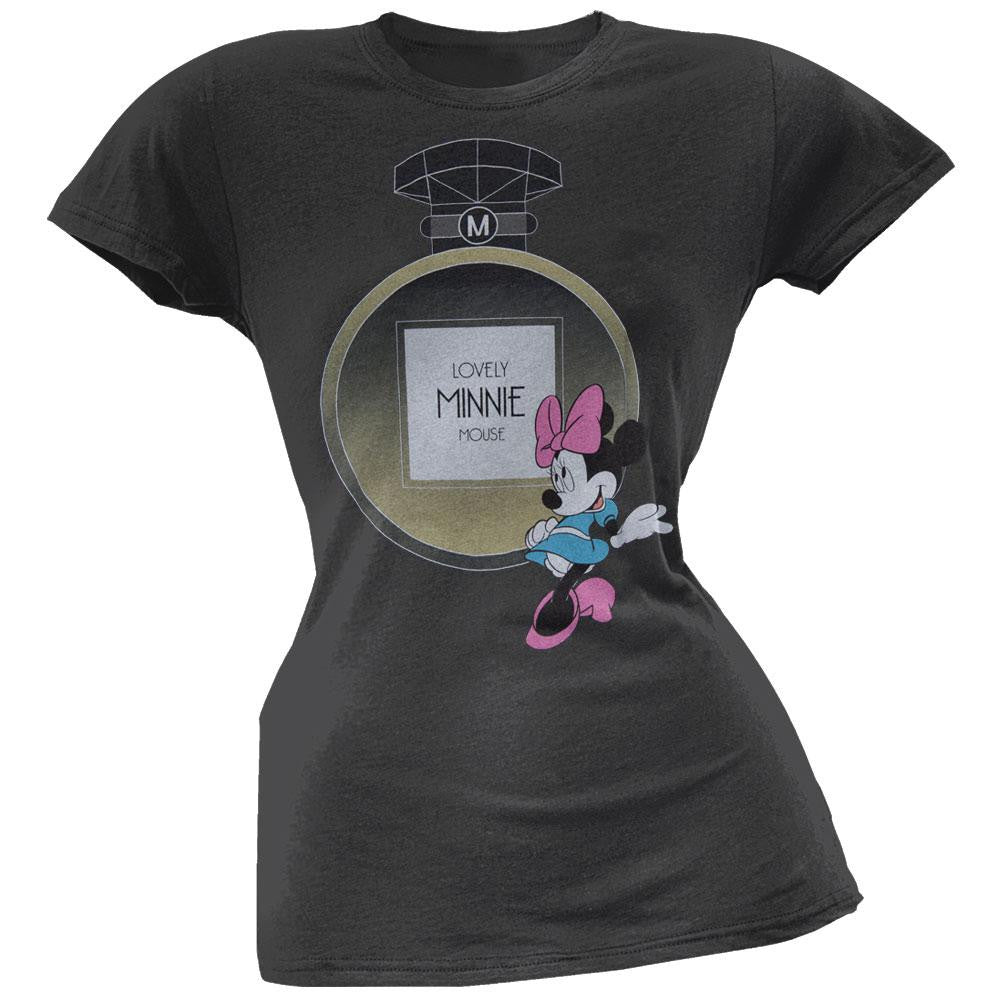 Minnie Mouse - Lovely Bottle Juniors Slouch T-Shirt Juniors T-Shirts Minnie Mouse LG Black