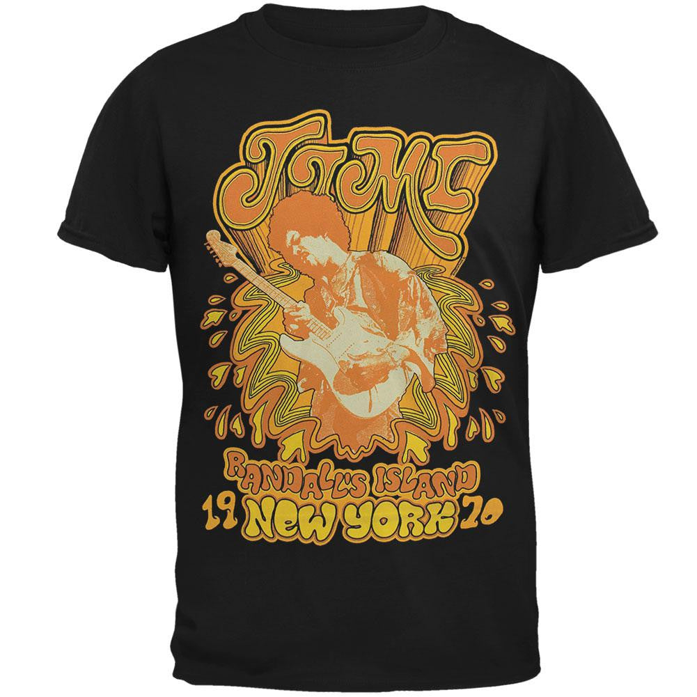 Jimi Hendrix - Randals Island T-Shirt Men's T-Shirts Jimi Hendrix SM Black