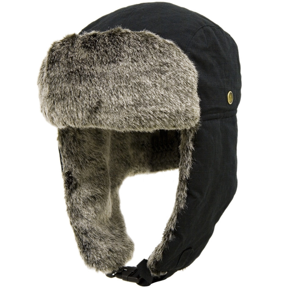 Peter Grimm - Marco Black Aviator Cap Bomber Caps Old Glory