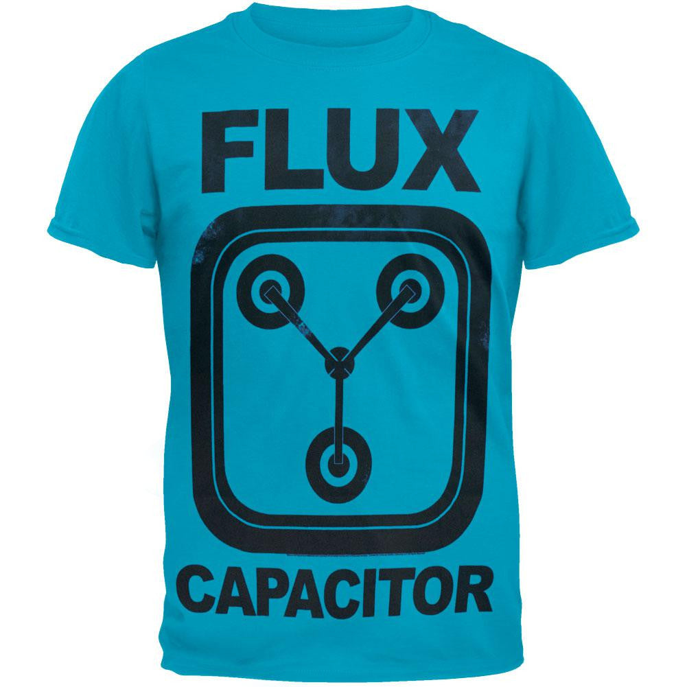 Back To The Future - Flux Capacitor Soft T-Shirt Men's T-Shirts Back To The Future SM Blue