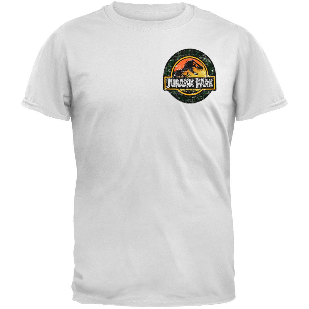 Jurassic Park - Staff Soft T-Shirt Men's T-Shirts Jurassic Park 2XL White