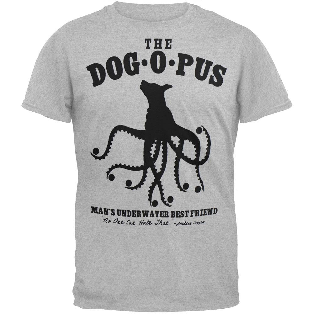 Big Bang Theory - Dog O Pus T-Shirt Men's T-Shirts Big Bang Theory SM Grey
