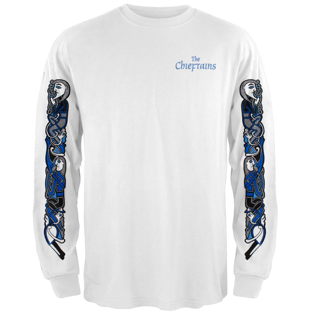 Chieftans - Celtic Long Sleeve Men's Long Sleeves Chieftans LG White