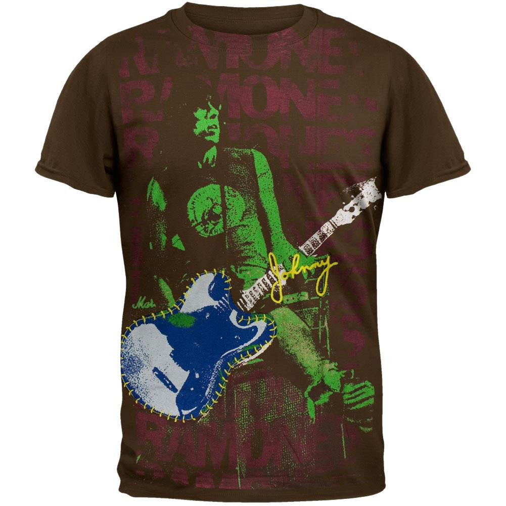Ramones - Johnny Premium T-Shirt Men's T-Shirts Ramones 2XL Brown