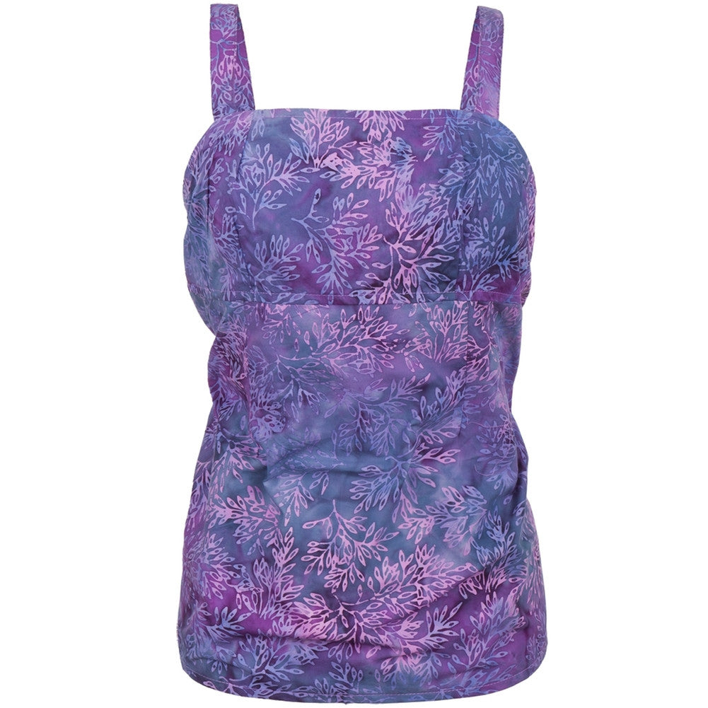 Hand Printed Bali Batik Juniors Tank Top Juniors Tank Tops Old Glory