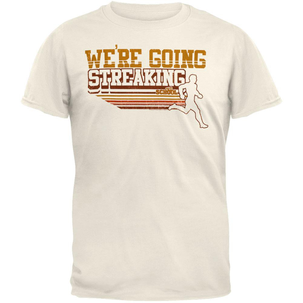 Old School - Goin Streakin T-Shirt Men's T-Shirts Old School 2XL Off-White