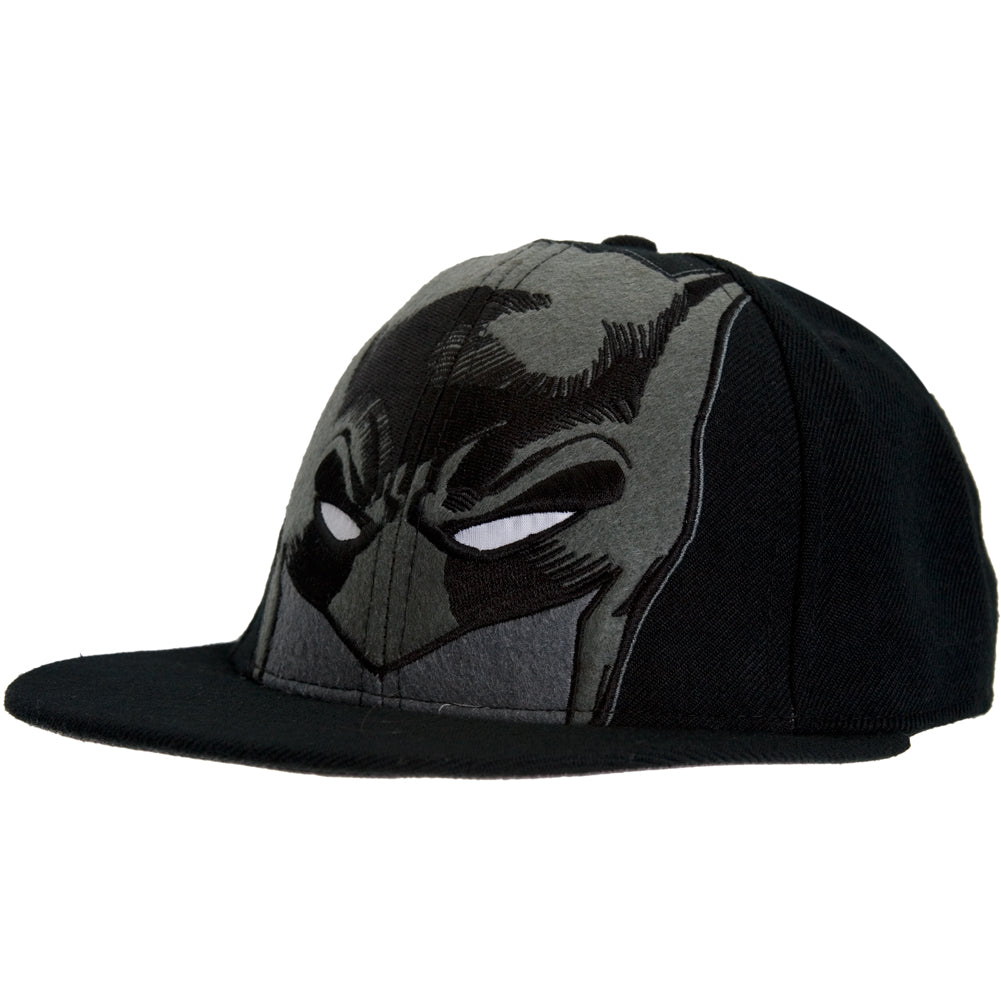 Batman - Actiglo Eyes Black Fitted Cap Fitted Baseball Caps Batman XL