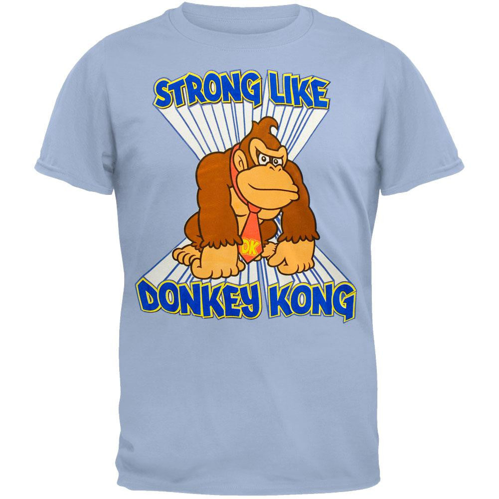 Nintendo - Strong Like Donkey Kong T-Shirt Men's T-Shirts Nintendo SM Light Blue