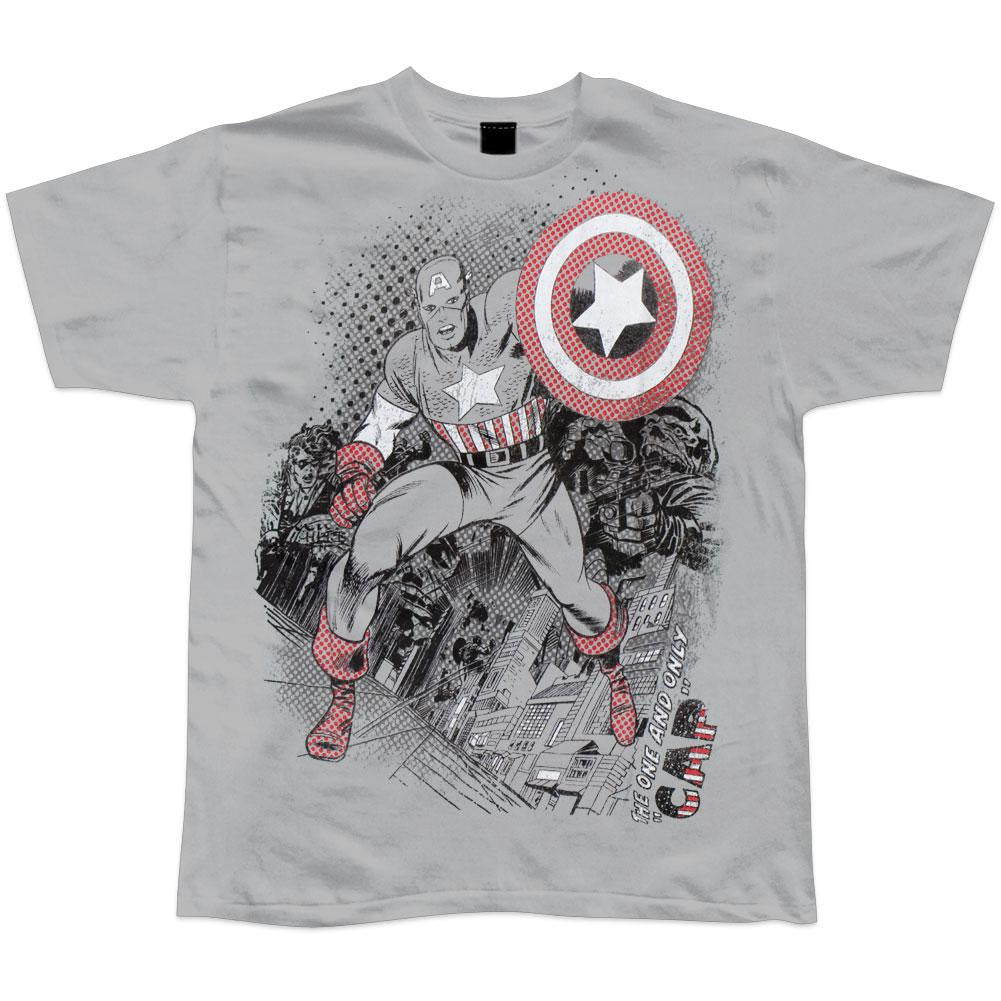 Captain America - Unpredictable Soft T-Shirt Men's T-Shirts Captain America 2XL Grey